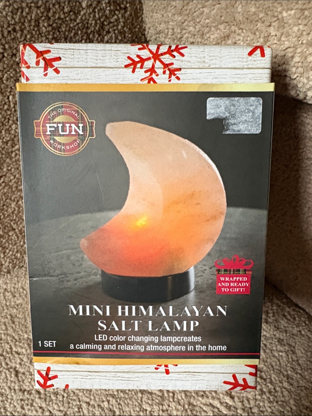 New! Mini Himalayan Salt Lamp - Natural Pink/Orange Glow